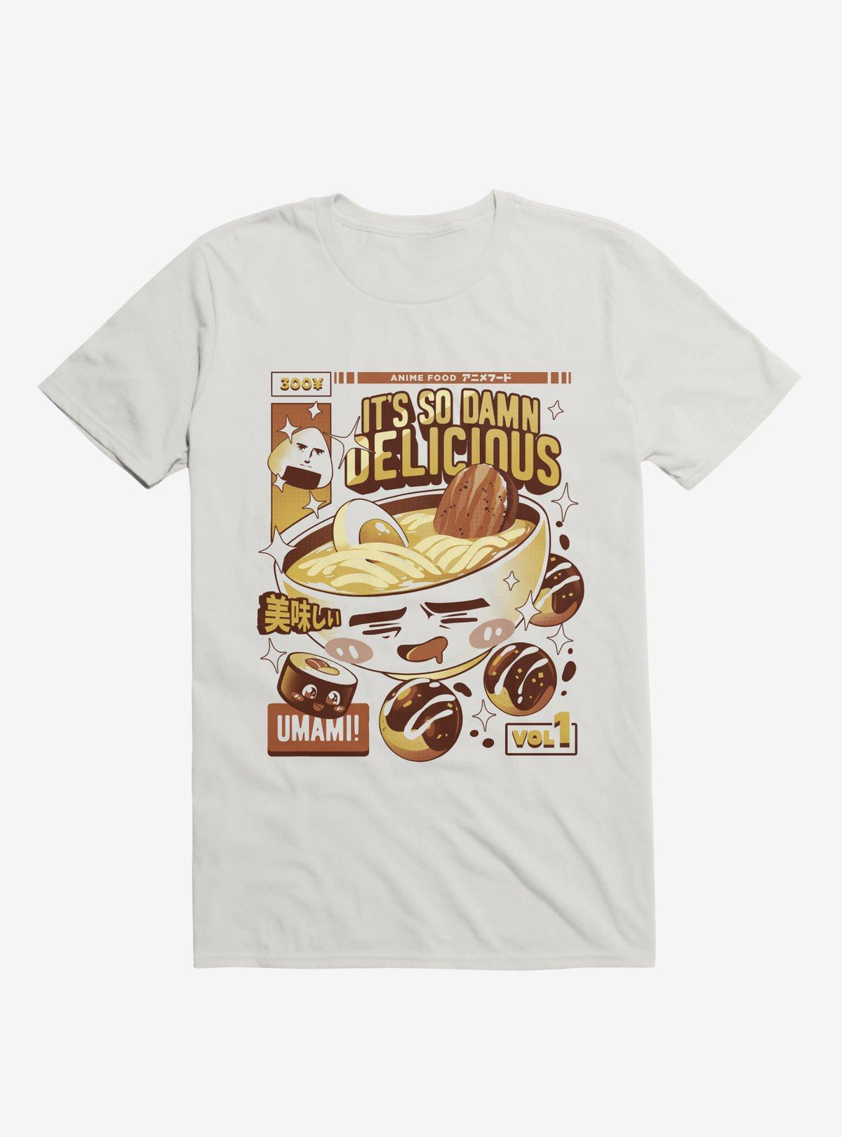 Anime Food It S Delicious White T Shirt T Shirt Viral Food Lover