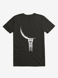Astronaut Holding On To Moon Black T Shirt T Shirt Viral TikTok Hot Right Now