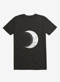 Slide Moon Space Show Black T Shirt T Shirt Gym Lifestyle Workout Ready