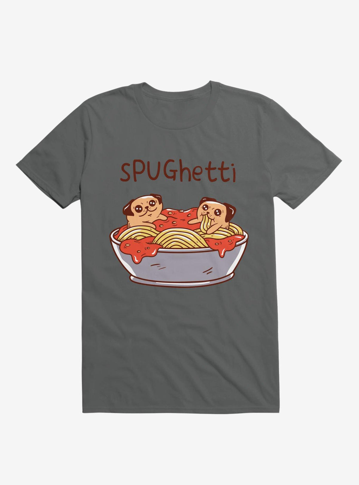 Spughetti Spaghetti Pugs Charcoal Grey T Shirt T Shirt Trending US Limited Drop Feel