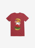 Hamburger Cat Red T Shirt T Shirt Trending US