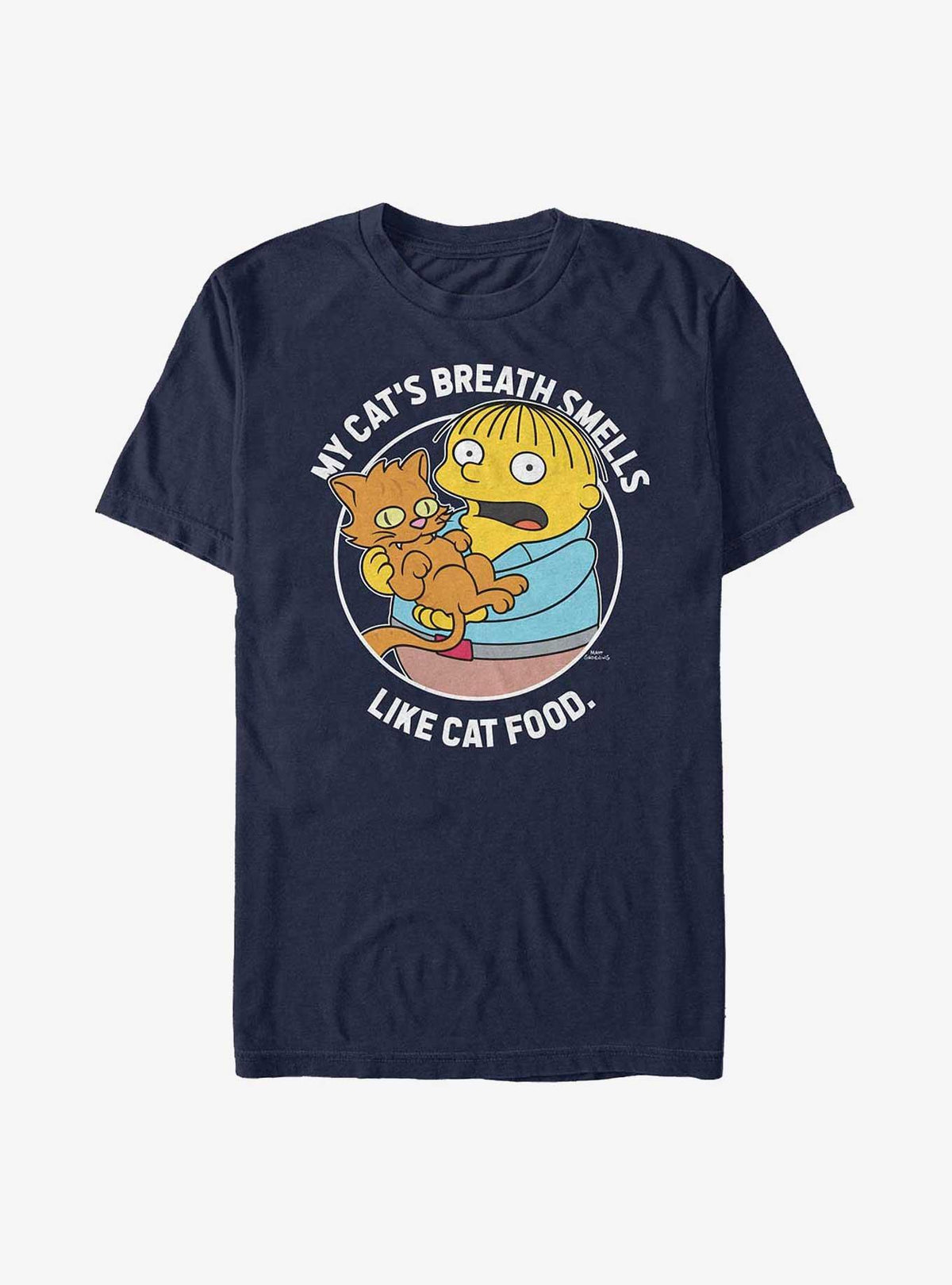 The Simpsons Ralph S Cat Breath Smells Like Cat Food T Shirt T Shirt Streetwear Style Funny Gift