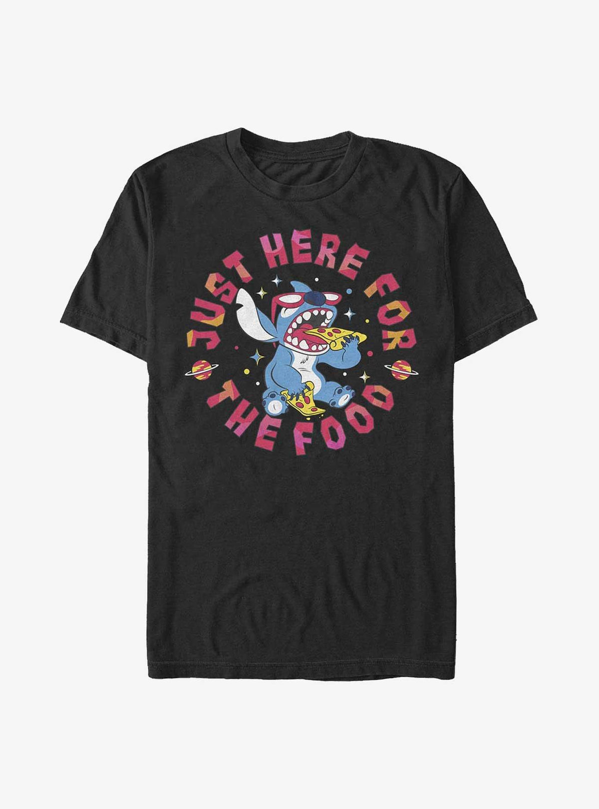 Lilo Stitch Just Here For The Food T Shirt T Shirt Viral Funny Gift