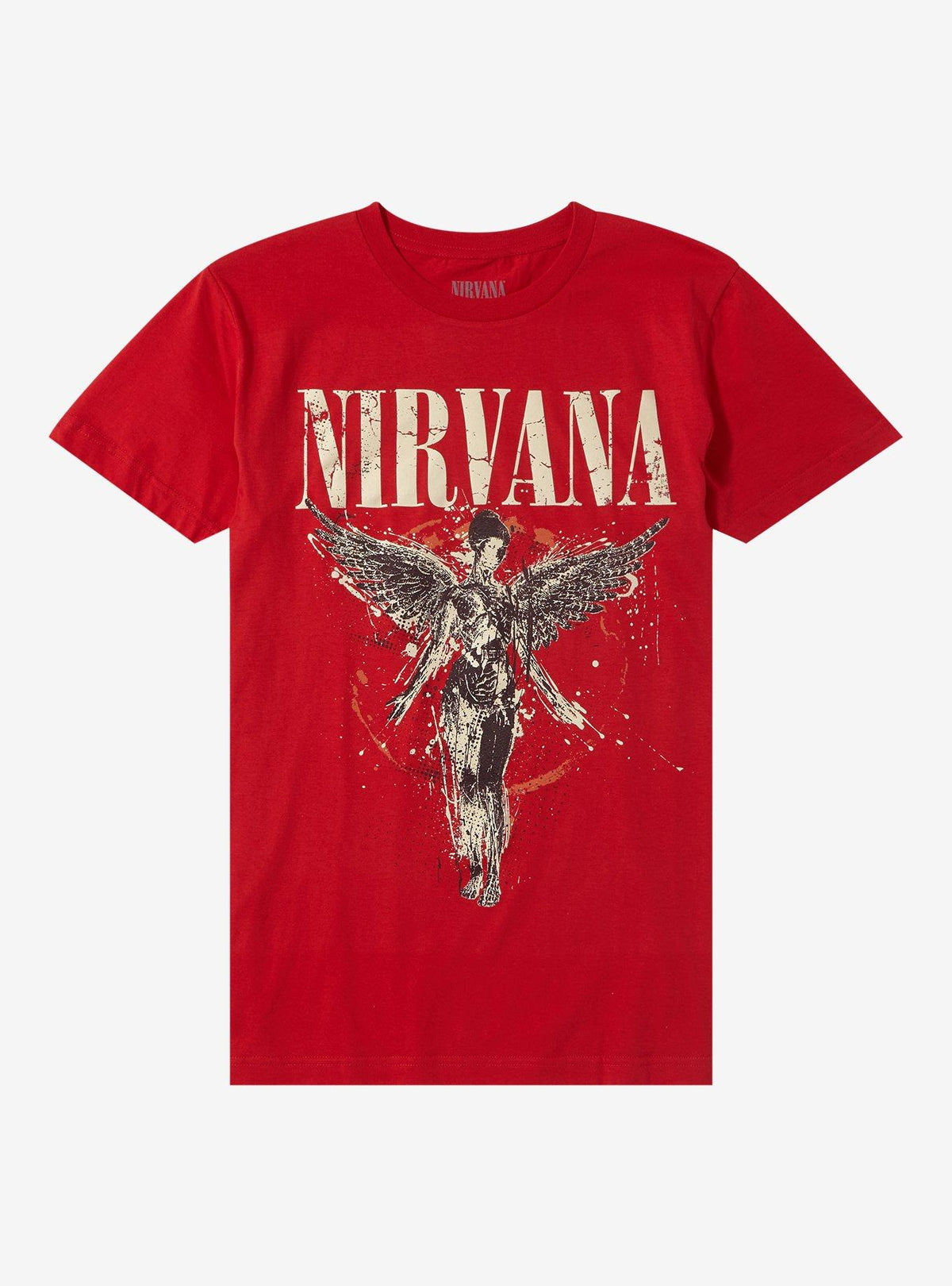 Nirvana In Utero Red Boyfriend Fit Girls TShirt T-Shirt | High-Quality Print | Top Pick For Gifting