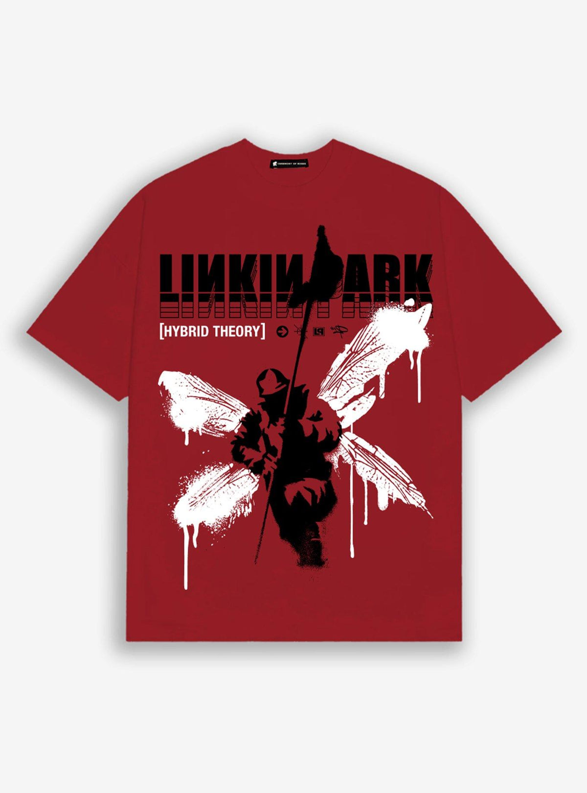 Linkin Park Hybrid Theory Boyfriend Fit Girls TShirt T-Shirt | Seasonal Must-Have | Top Pick For Gifting