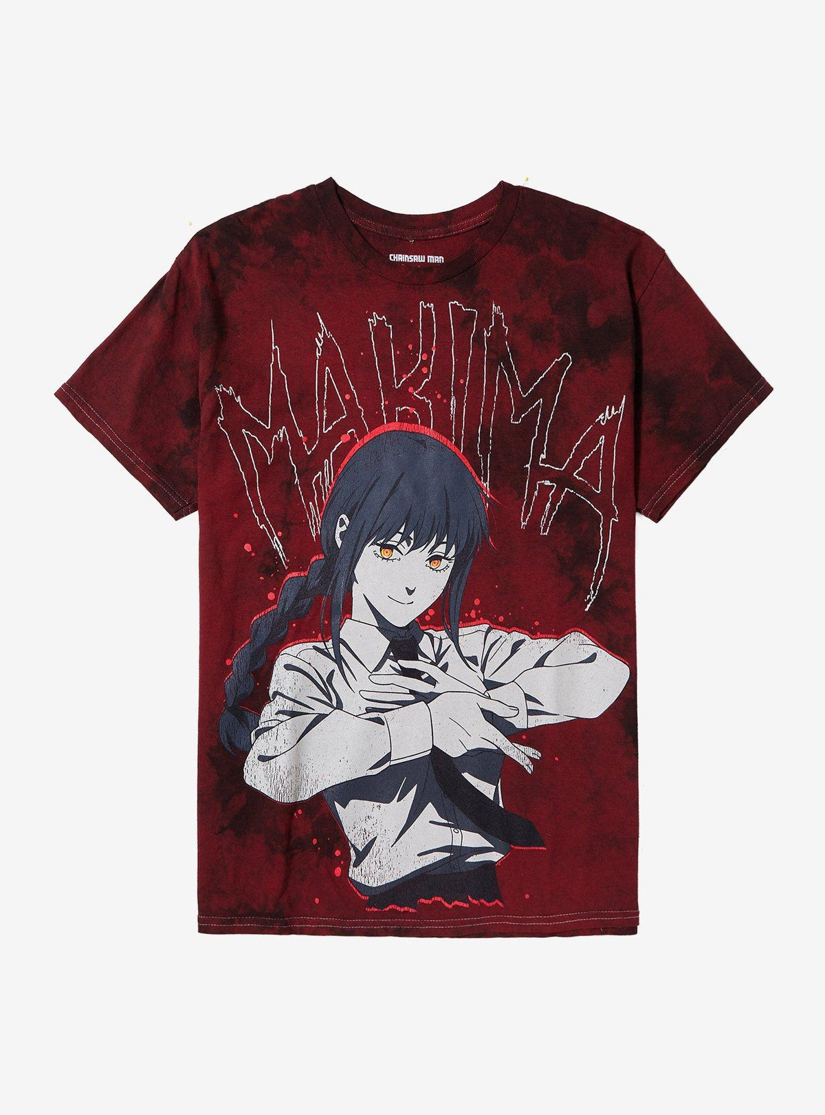 Chainsaw Man Makima Red TieDye TShirt T-Shirt | High-Quality Print | Trending Festive Apparel
