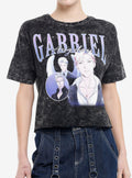 The Mafia Nanny Gabriel Angelini Dark Wash Girls Crop TShirt Graphic Tee | Graphic Tee | Unisex Shirt | Soft Comfortable Wear