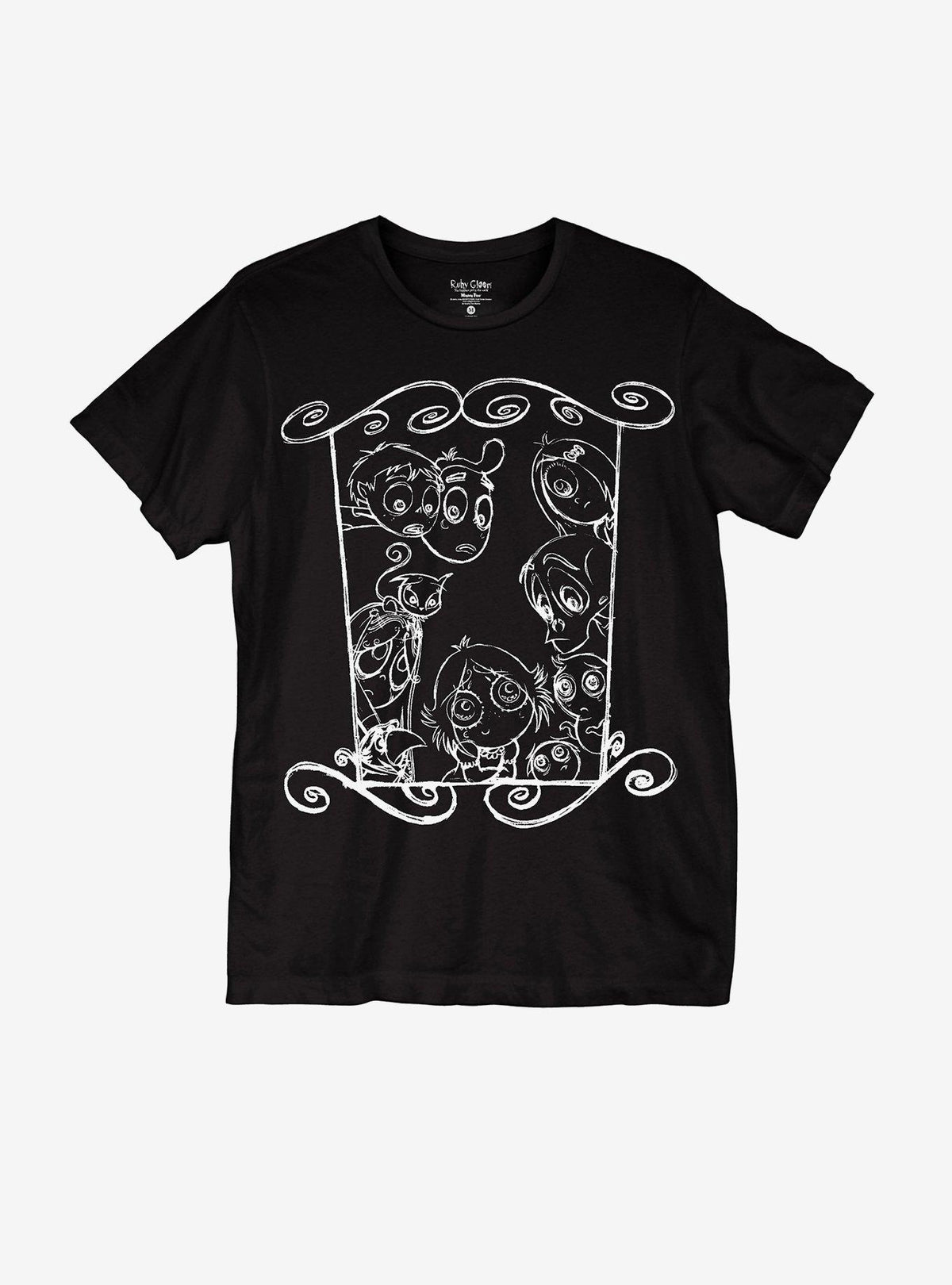 Ruby Gloom Characters Sketch Art Boyfriend Fit Girls TShirt T-Shirt | Cute Festive Style | Perfect For Daily Wear