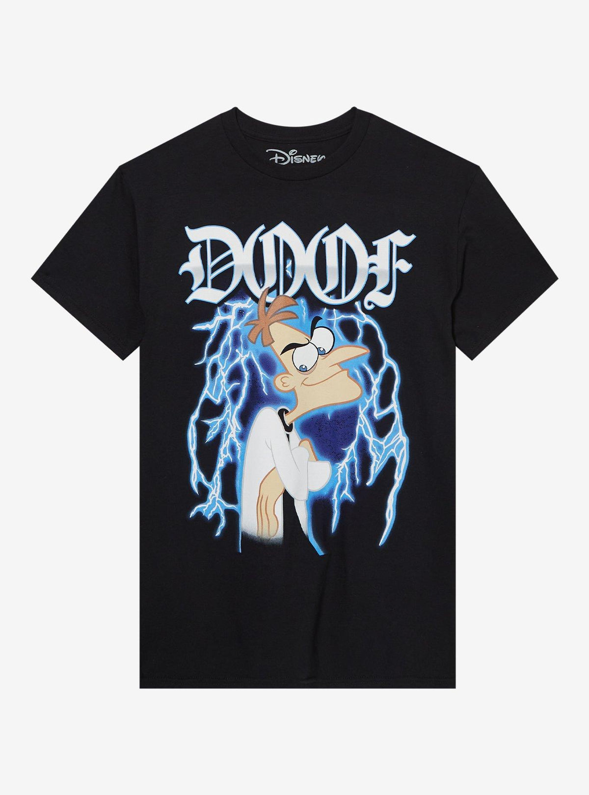 Disney Phineas And Ferb Doofenshmirtz Metal TShirt T-Shirt | Fan Favorite Artwork | Perfect For Daily Wear
