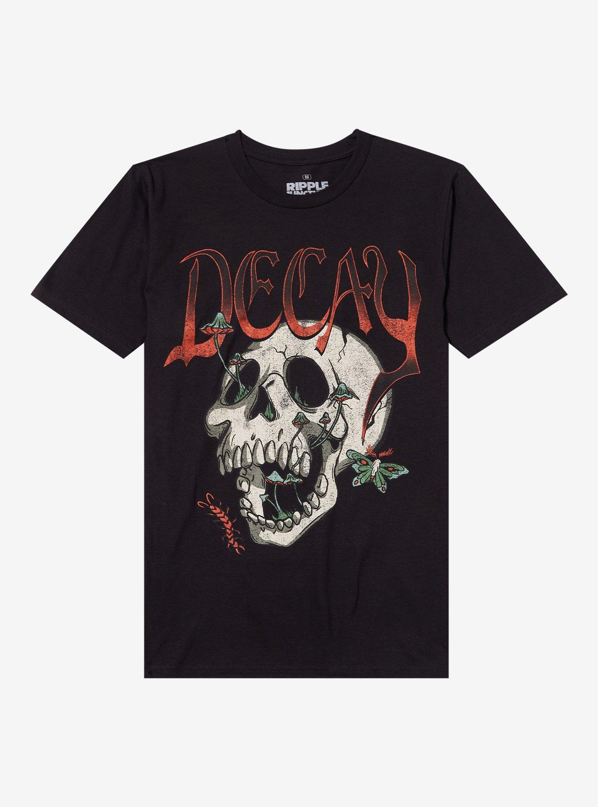 Decay Skull Mushrooms Relaxed Fit Girls TShirt Graphic Tee | Graphic Tee | Unisex Shirt | Best-Selling Design