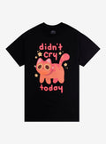 Didnt Cry Today Cat TShirt By Hollyddraws T-Shirt | Cute Festive Style | Perfect Holiday Gift