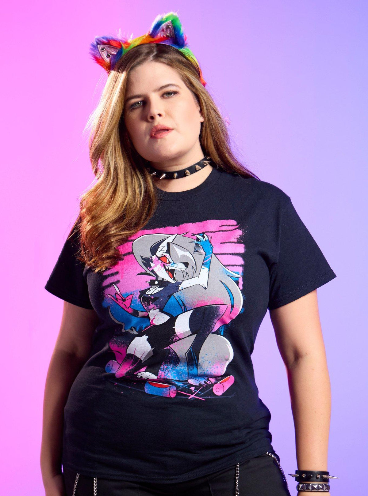 Helluva Boss Loona Pride TShirt Hot Topic Exclusive T-Shirt | Fan Favorite Artwork | Great For Christmas Season