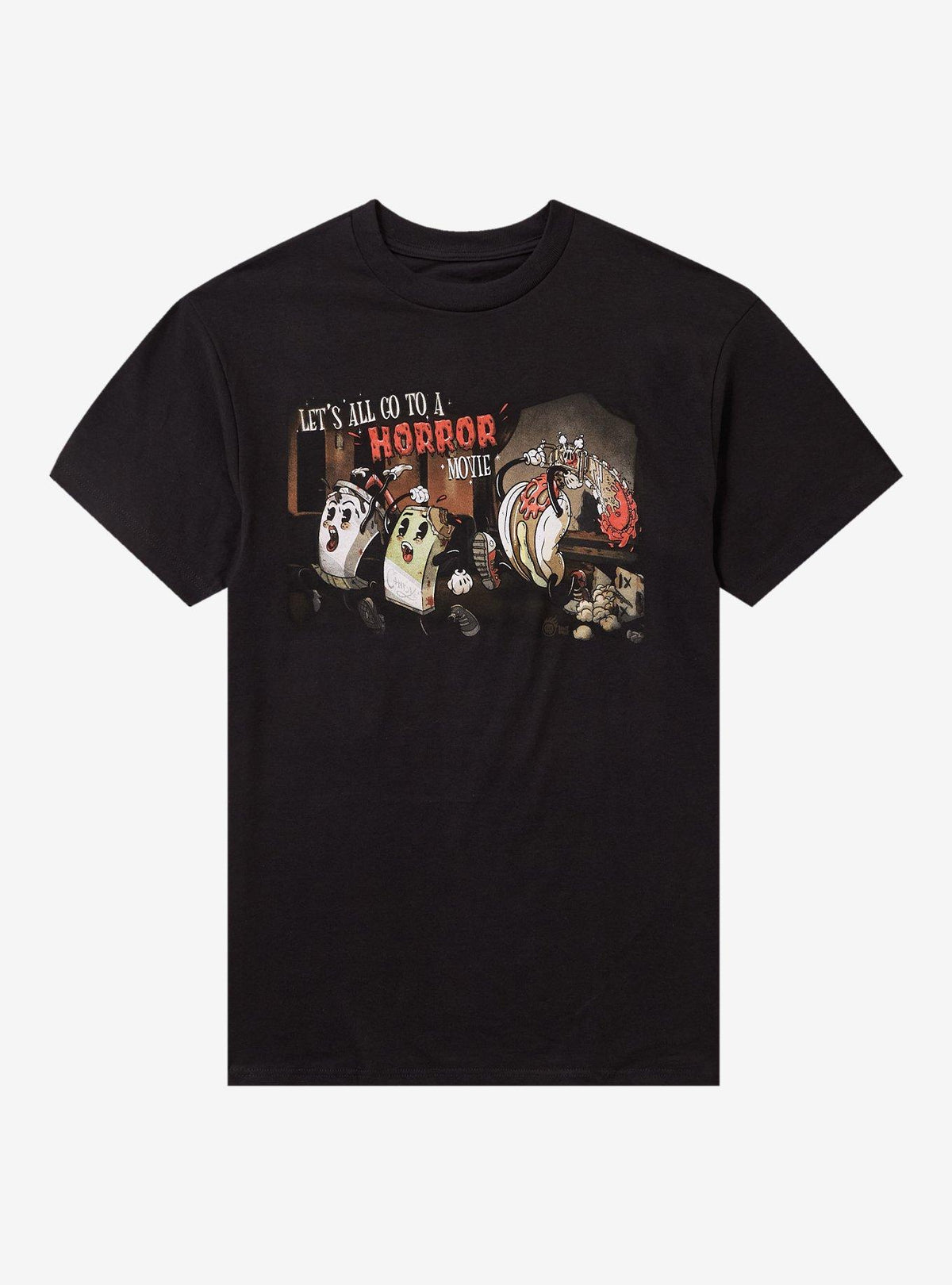 Spicy Donut Horror Movie Time T Shirt T Shirt Comfort Fit Daily Wear