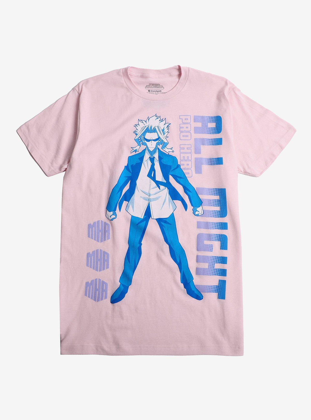 My Hero Academia All Might Pastel Pink TShirt T-Shirt | Vintage Christmas Look | Perfect For Daily Wear
