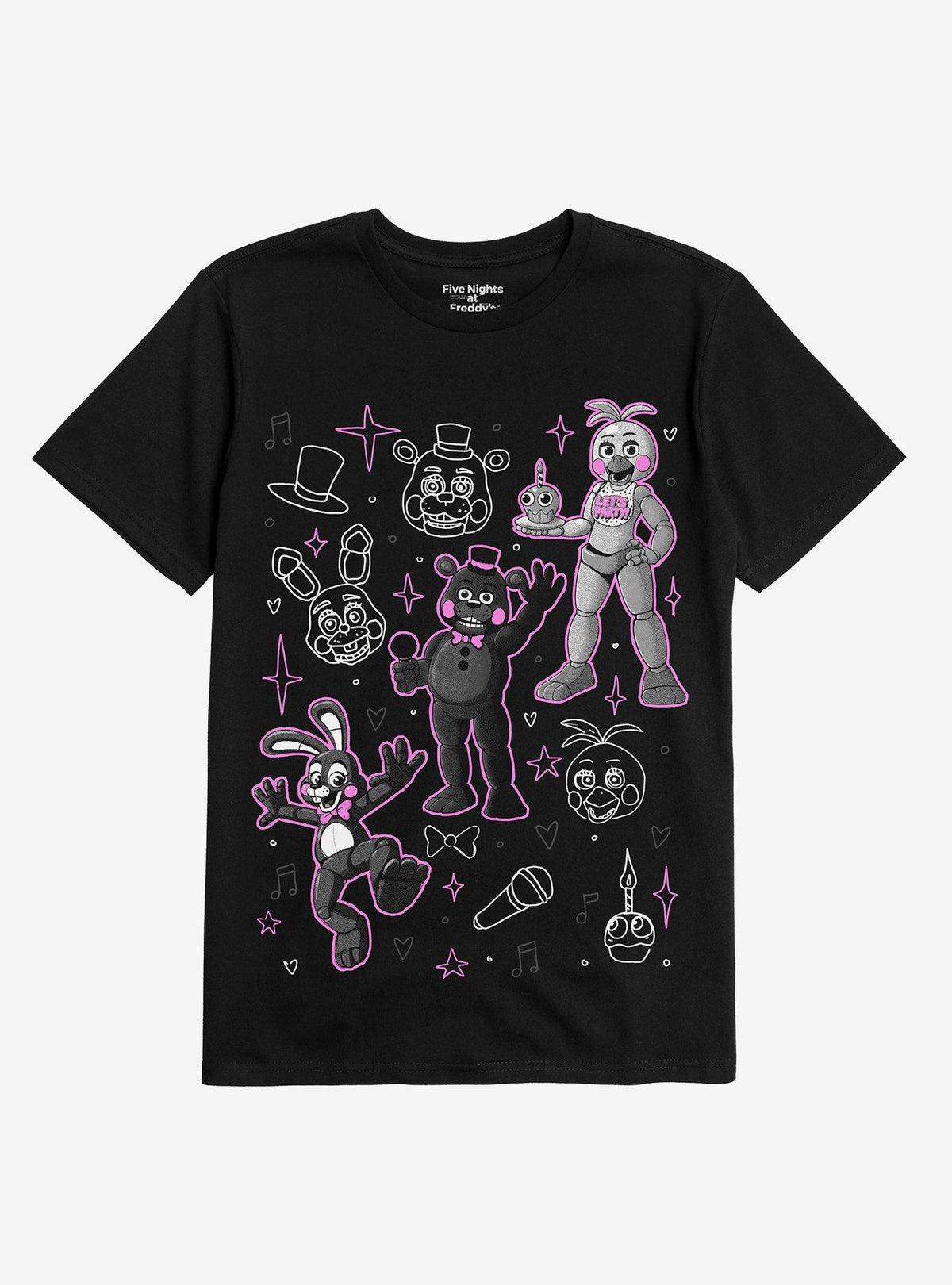 Five Nights At Freddys Cute Characters TShirt T-Shirt | Vintage Christmas Look | Perfect Holiday Gift