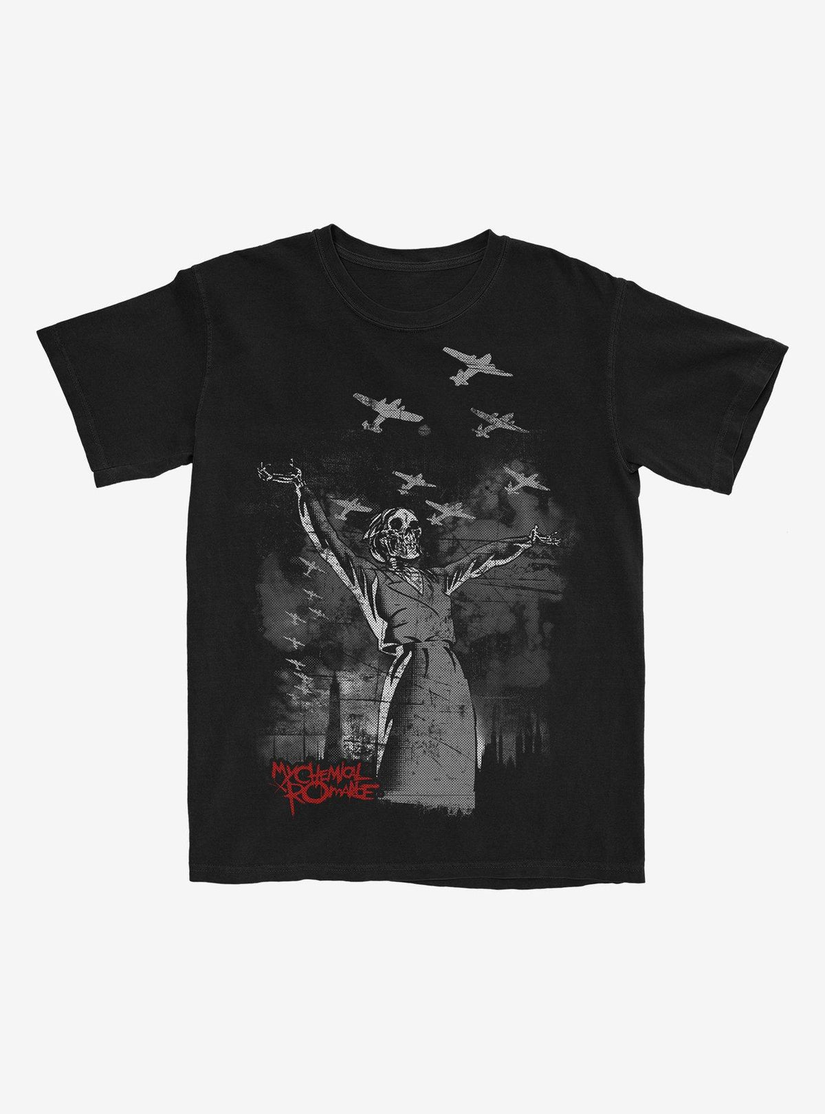 My Chemical Romance Skeleton Airplanes TShirt T-Shirt | Fan Favorite Artwork | Top Pick For Gifting