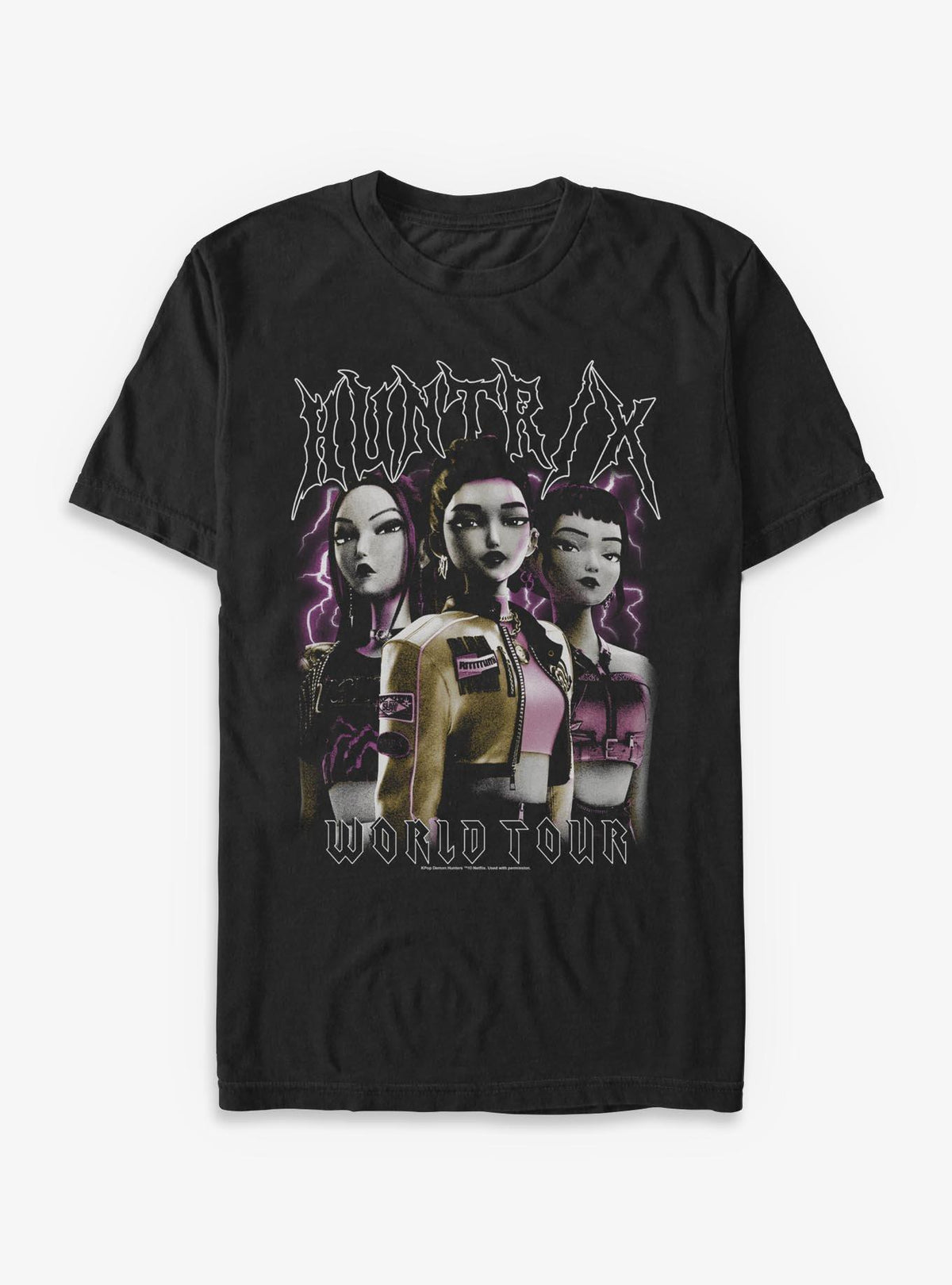 KPop Demon Hunters Huntrix World Tour Group Pose T-Shirt Hot Topic Exclusive