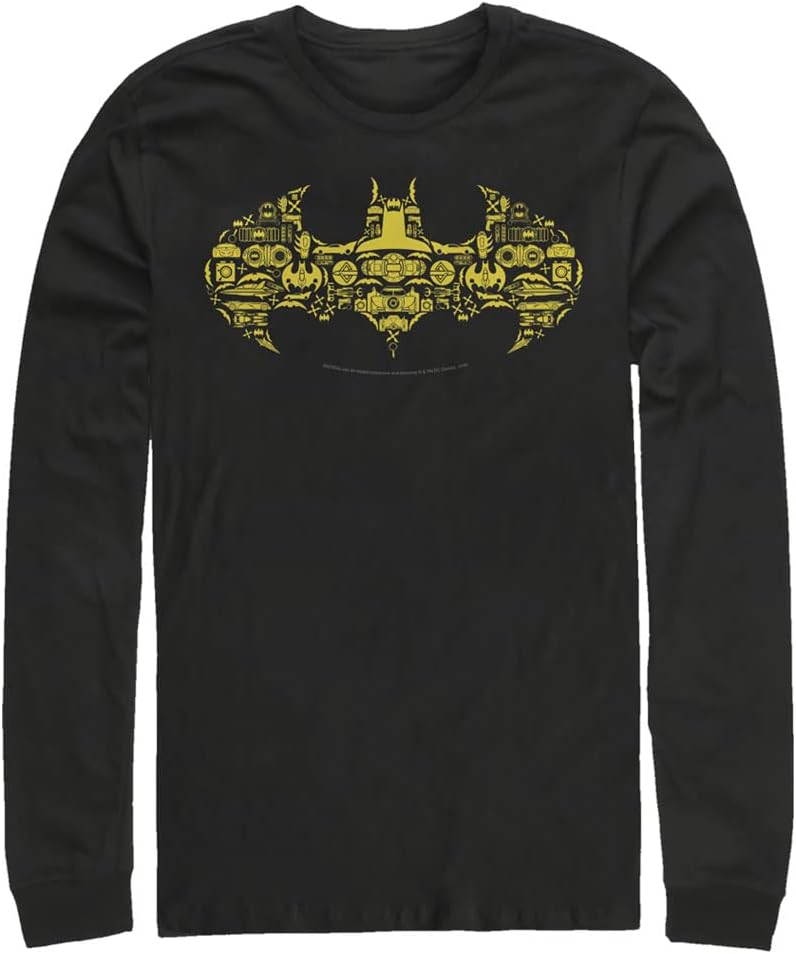 Comics Big Tall Batman Iconic Bat Men S Tops Long Sleeve Tee Shirt T Shirt Clean Design