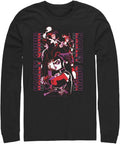 Batman Harley Triple Threat Men S Tops Long Sleeve Tee Shirt T Shirt Clean Design