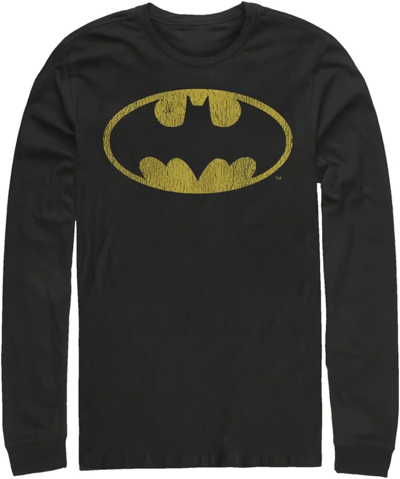 Batman Yellow Bat Men S Tops Long Sleeve Tee Shirt T Shirt US Trend