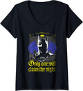 Womens Batman 1989 Claim The Knight 85th Anniversary V Neck Apparel Everyday Wear