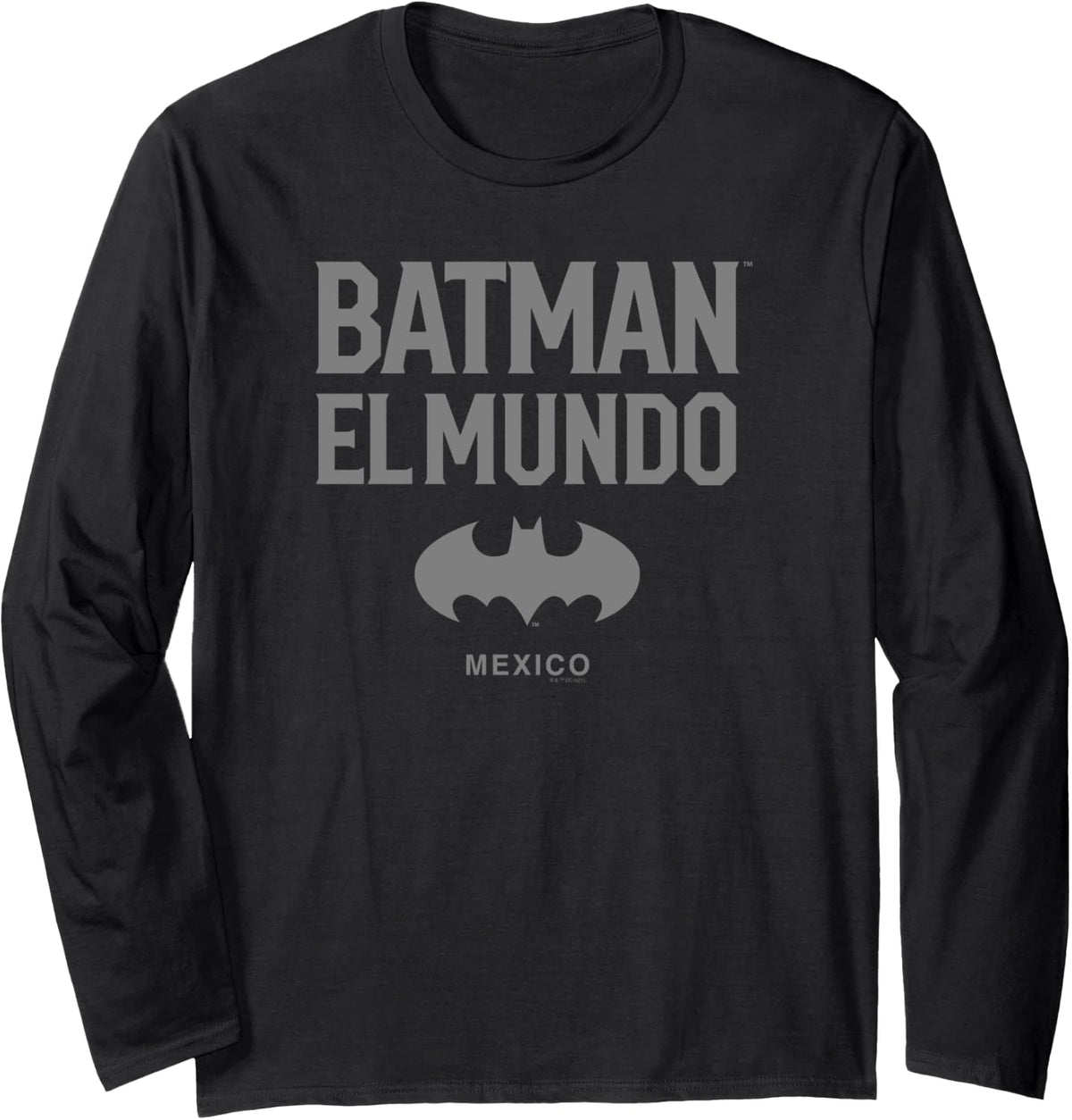 Comics Batman The World Mexico Logo Long Sleeve Apparel Clean Design