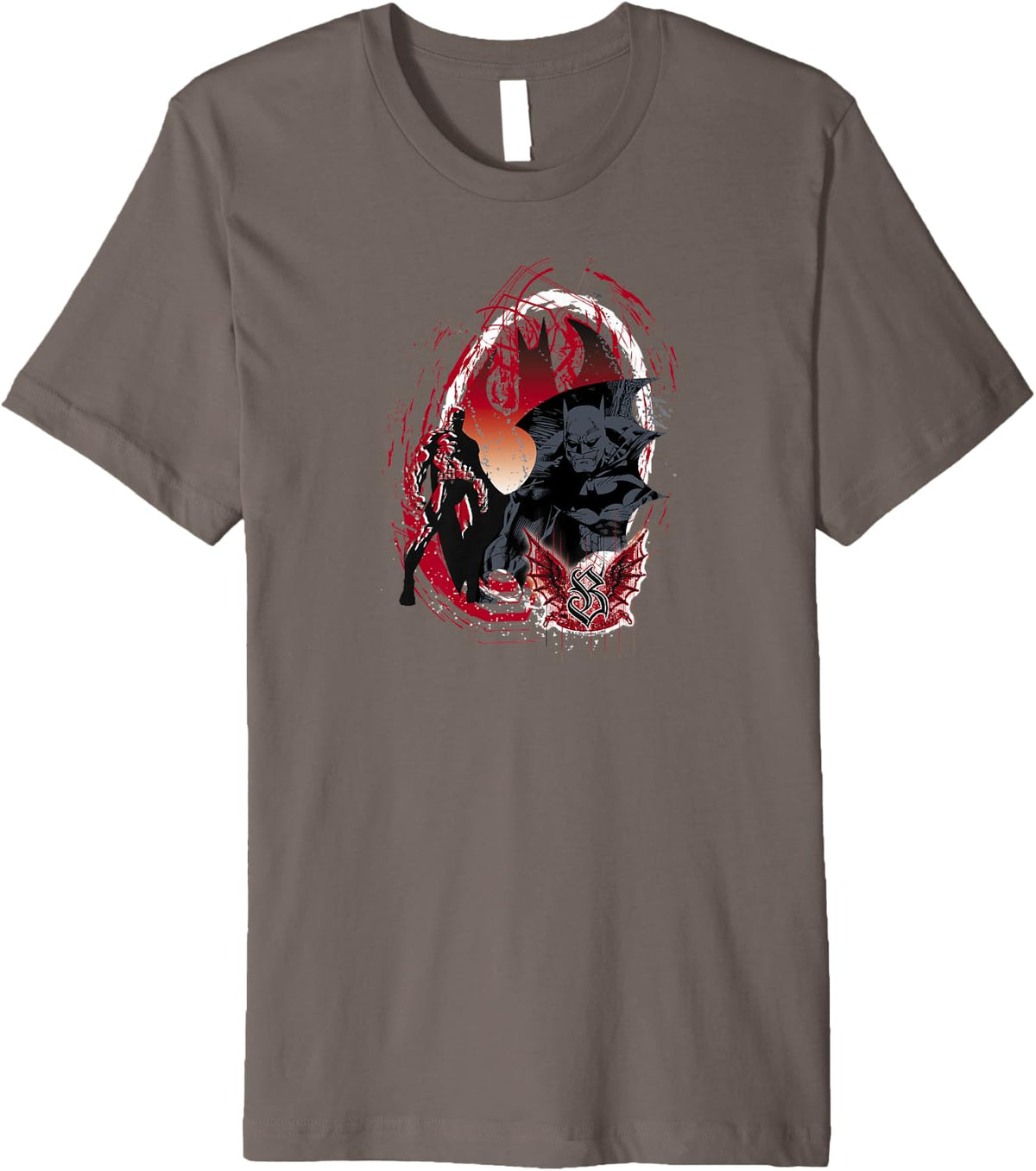 Batman Gothic Scrawl Premium Apparel Gift Ready