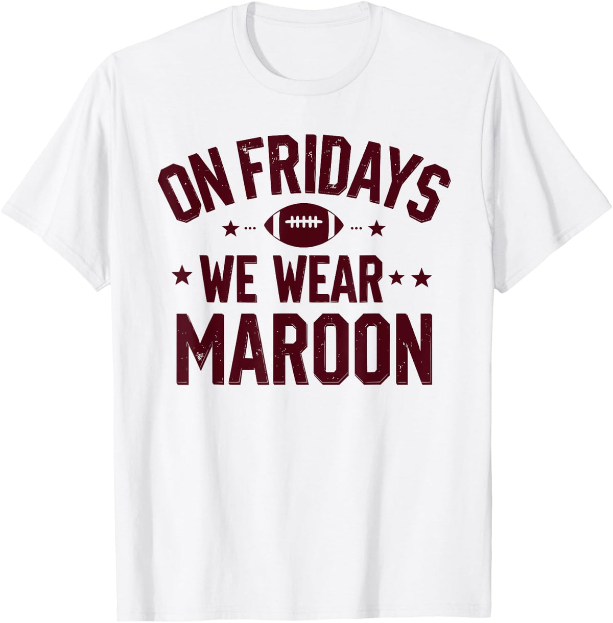 Womens Maroon Football Shirts For Men Friday Football Spirit Jersey 349