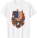 American Bald Eagle Independence Flag Apparel Clean Design