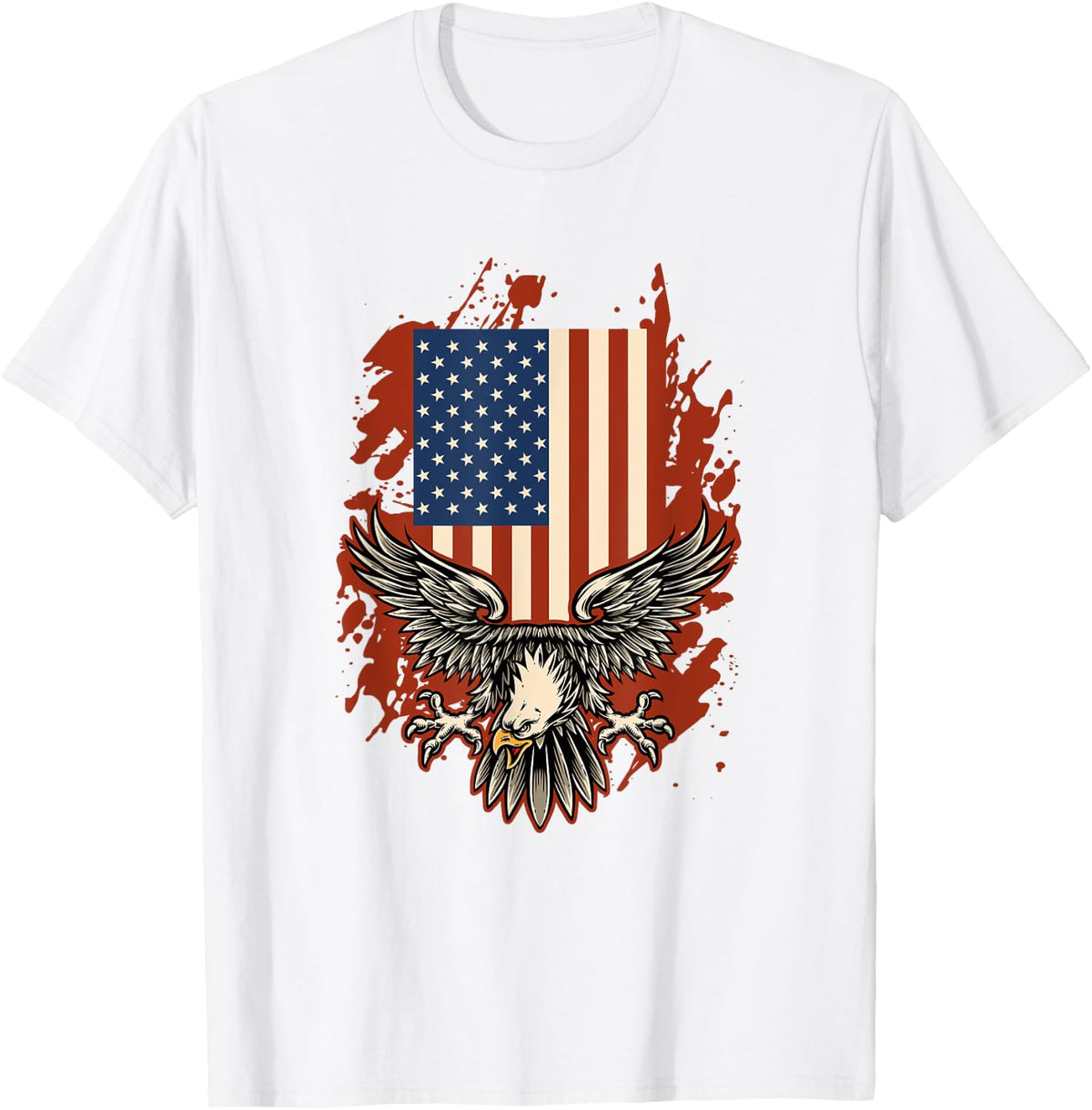 American Bald Eagle Independence Flag Apparel Clean Design