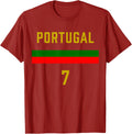 Portugal Football Fan Jersey Nr 7 Soccer 350