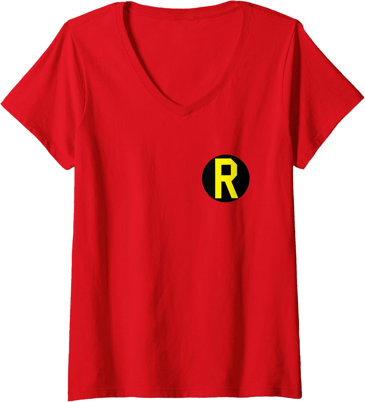 Womens Batman Robin Left Chest Logo V Neck Apparel Premium Print
