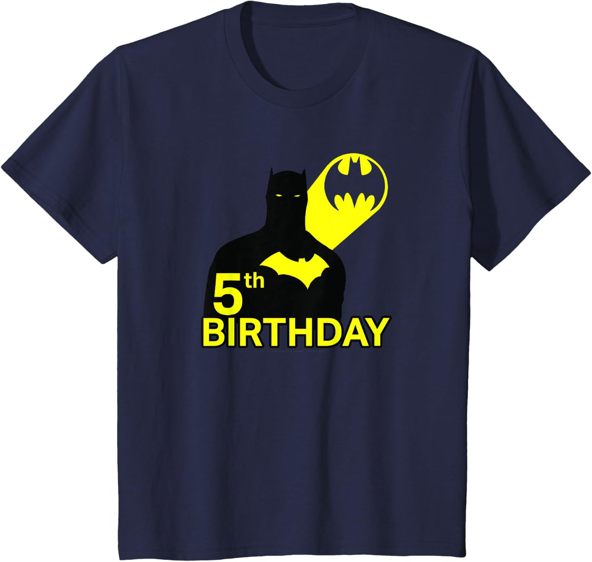 Kids Comics Batman 5th Birthday Bat Signal Super Hero Youth Apparel Gift Ready