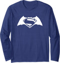 Batman V Superman Simple White Logo Long Sleeve Apparel Minimal Style