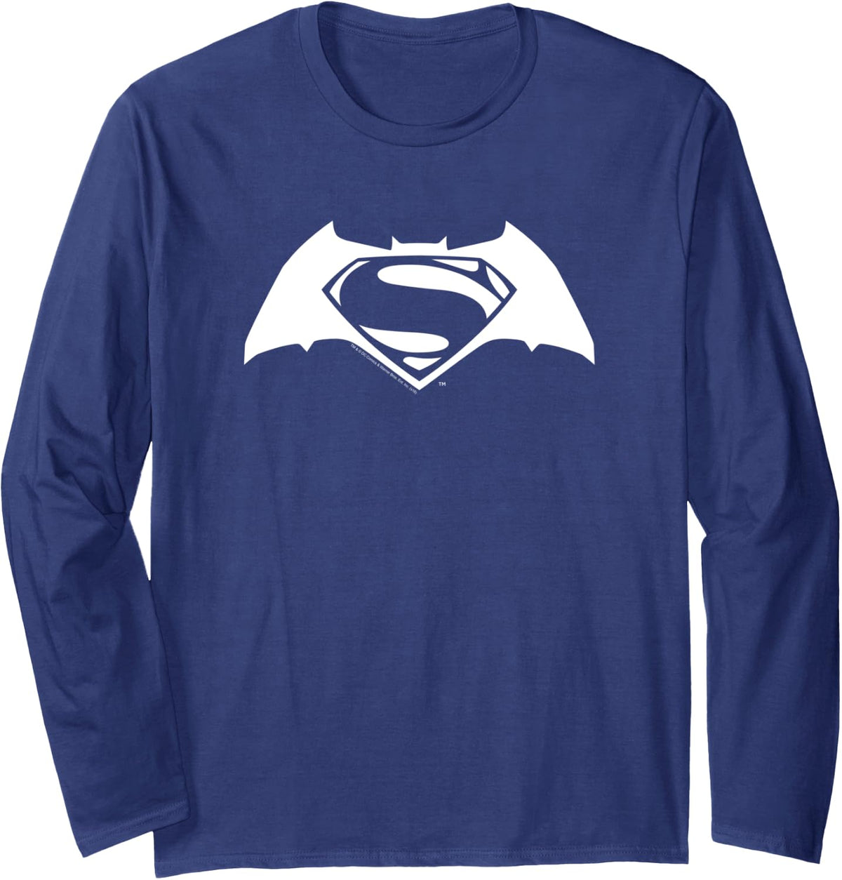 Batman V Superman Simple White Logo Long Sleeve Apparel Minimal Style