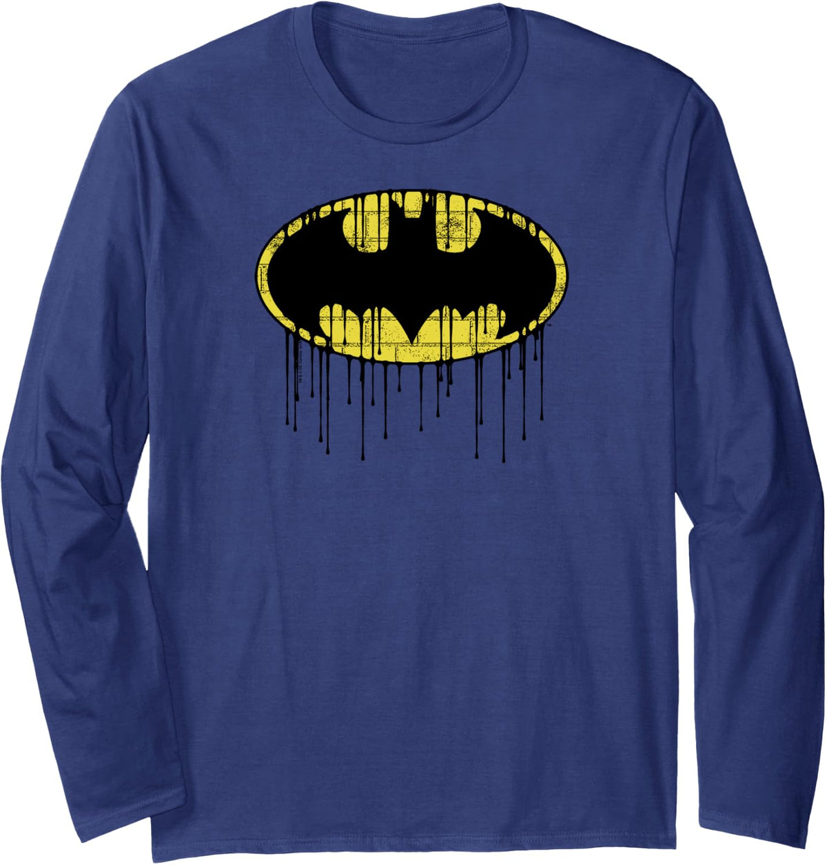 Batman Dripping Brick Wall Shield Long Sleeve Apparel Gift Ready