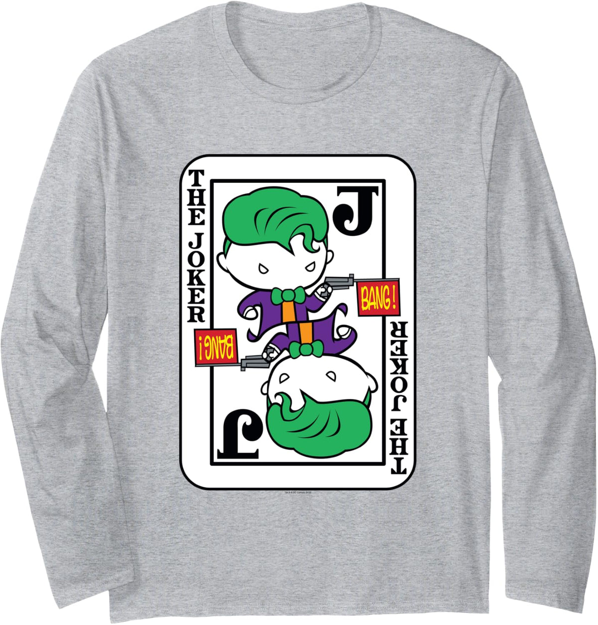 Batman Joker Cute Chibi Long Sleeve Apparel Premium Print
