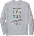 Batman Utility Belt Schematic Long Sleeve Apparel Premium Print
