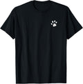 Dog Mom Left Chest Paw Print Lover Shirt for Women Men 41