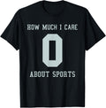 Funny Sports Jersey T Shirt Costume For Anti Sport People 113