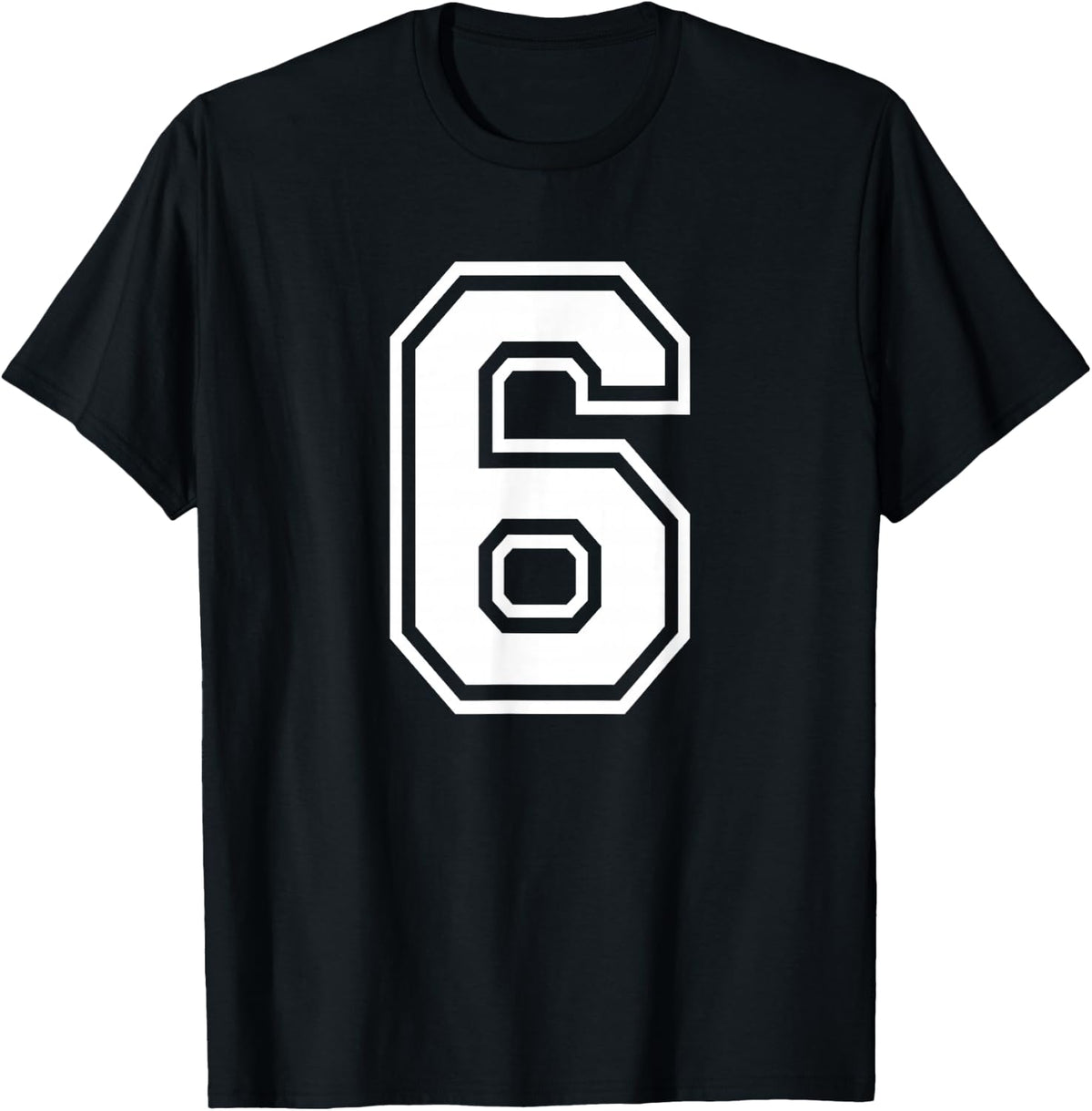 Number 6 Birthday Gift Sports Player Team Numbered Jersey 270