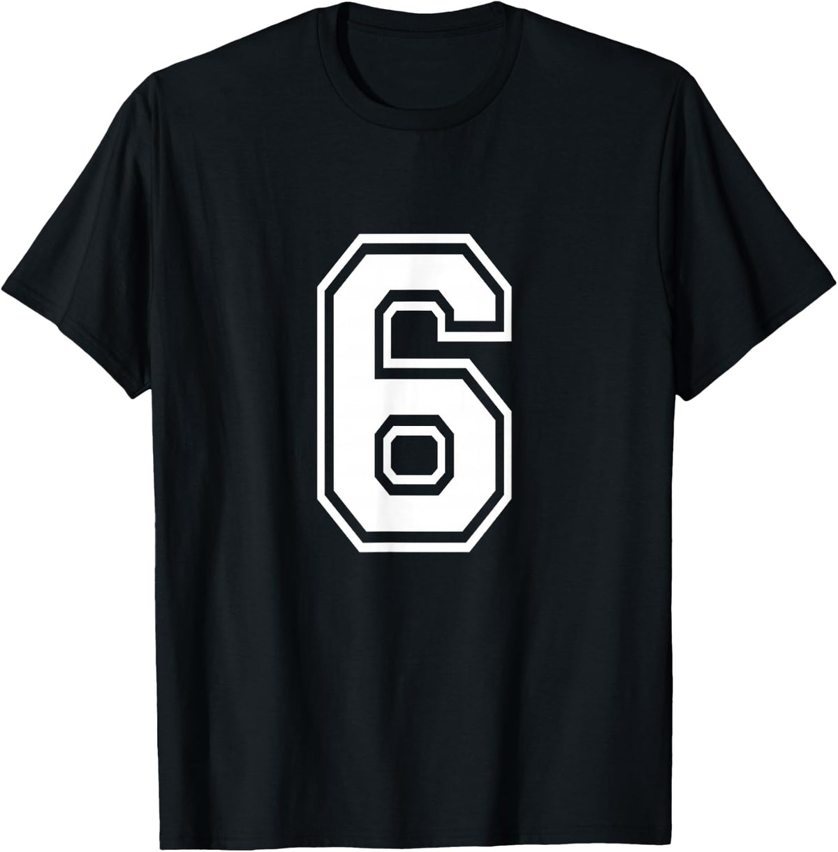 Number 6 Varsity Sports Team Jersey 6th Birthday 6 Years 141