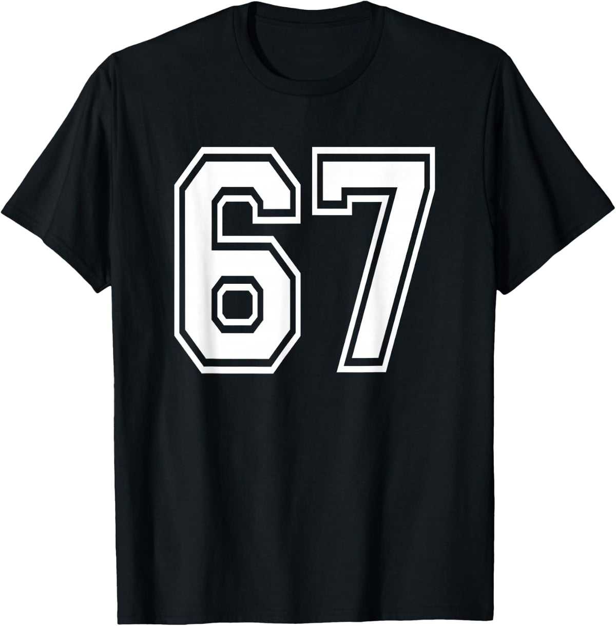 Number 67 Numbered Uniform Sports Jersey Team 67th Birthday 246