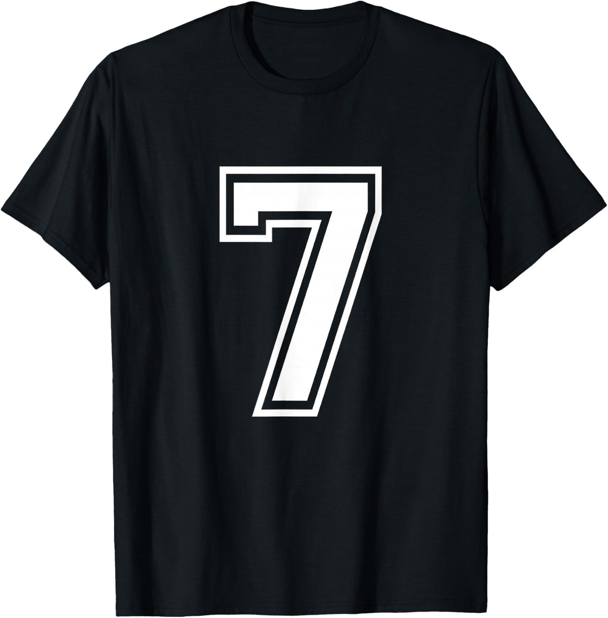 Number 7 T Shirt Birthday Varsity Sports Team Jersey 95