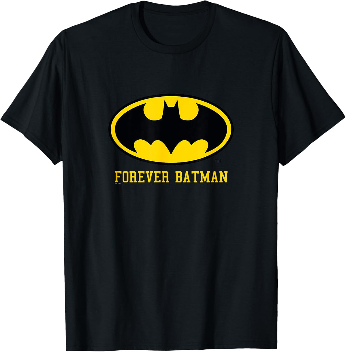Comics Batman Vintage Black Yellow Forever Logo Apparel Gift Ready