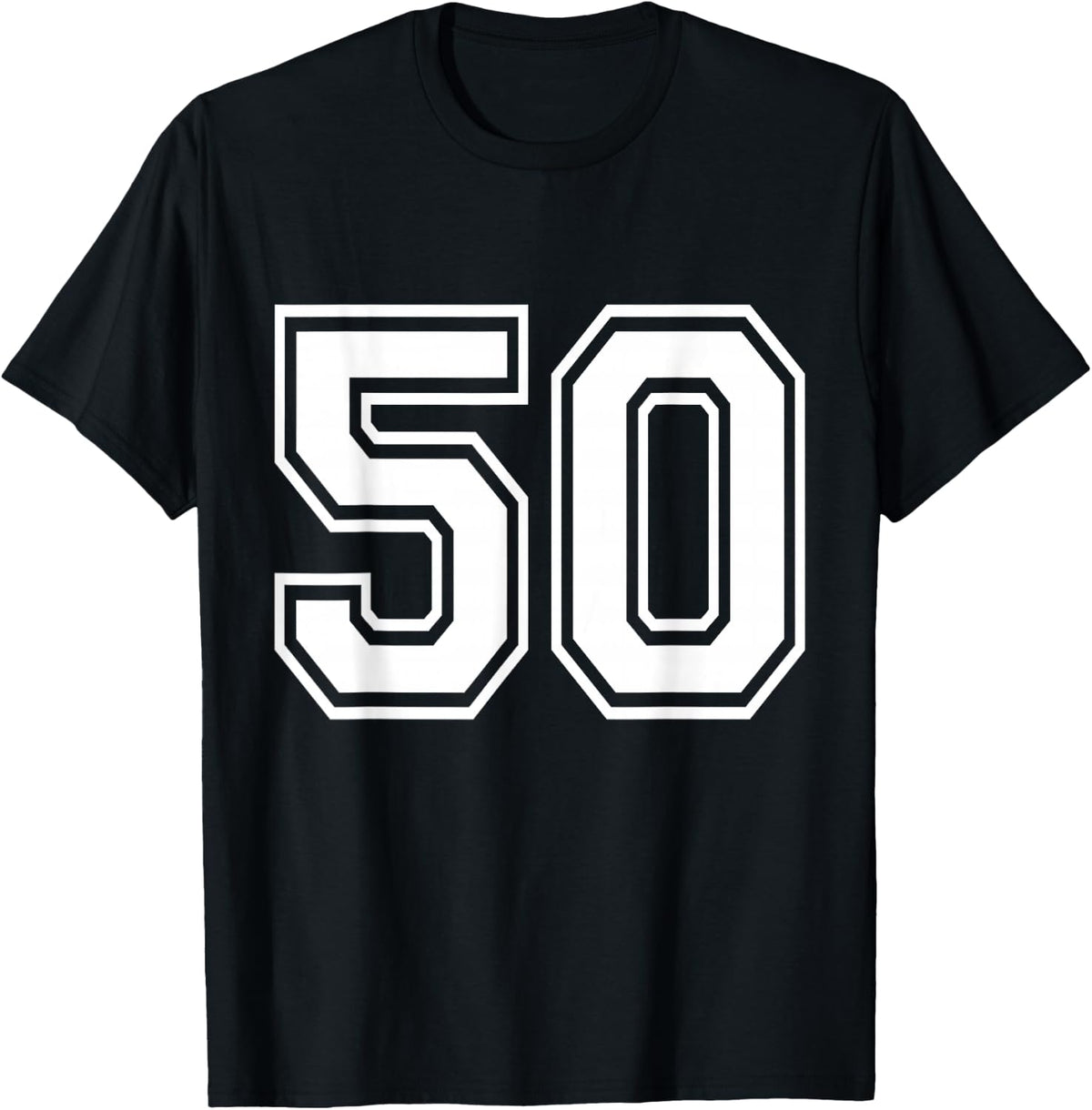Number 50 Varsity Sports Team Jersey 50th Birthday 50 Years 212