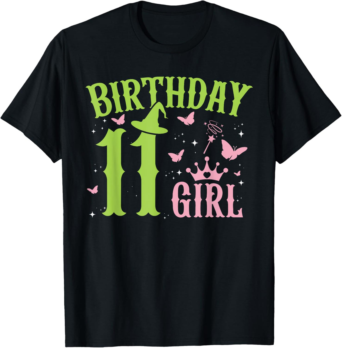 Green Pink Theme 11 Year Old Birthday Girl Witch Party Birthday Design 151