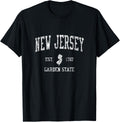 Retro New Jersey NJ Vintage Sports Design 243