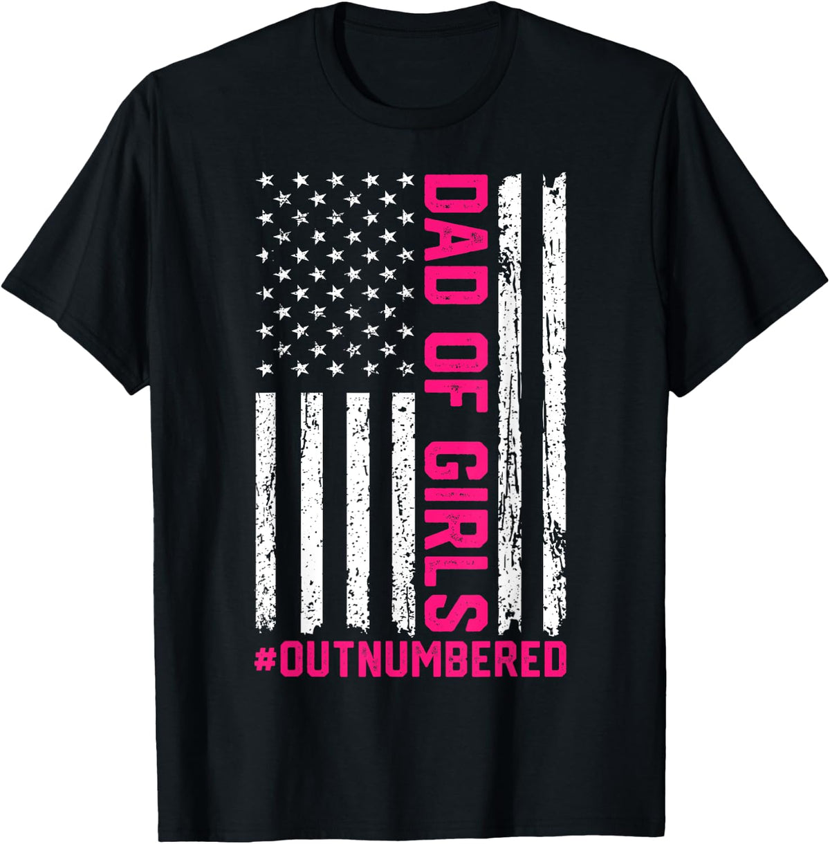 Girl Dad Fathers Day Daughter Outnumbered Shirt 794