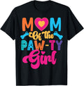 Dog Paw Mom of the Birthday Girl Family Matching Party Shirt 324
